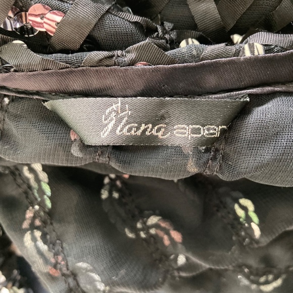 1970/80s Sequin and Ribbon Evening Topper - Picture 7 of 7